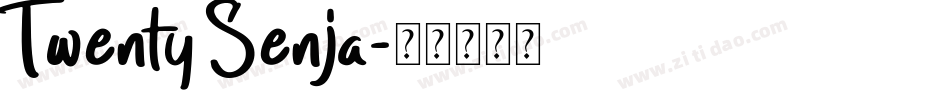 Twenty Senja字体转换
